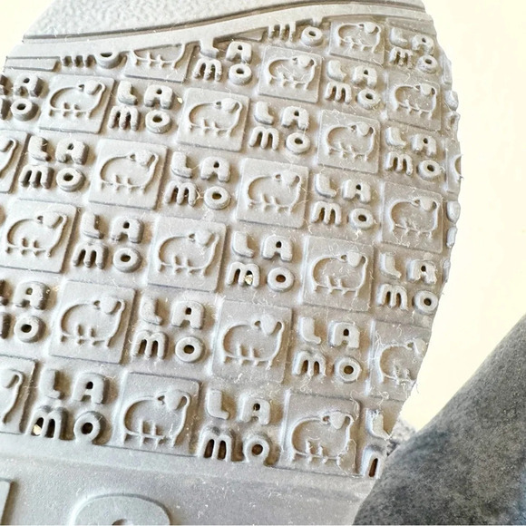 Lamo Blue Suede Sweater Cuff Shearling Boots Women’s Size 12 Warm Winter READ - Picture 8 of 11